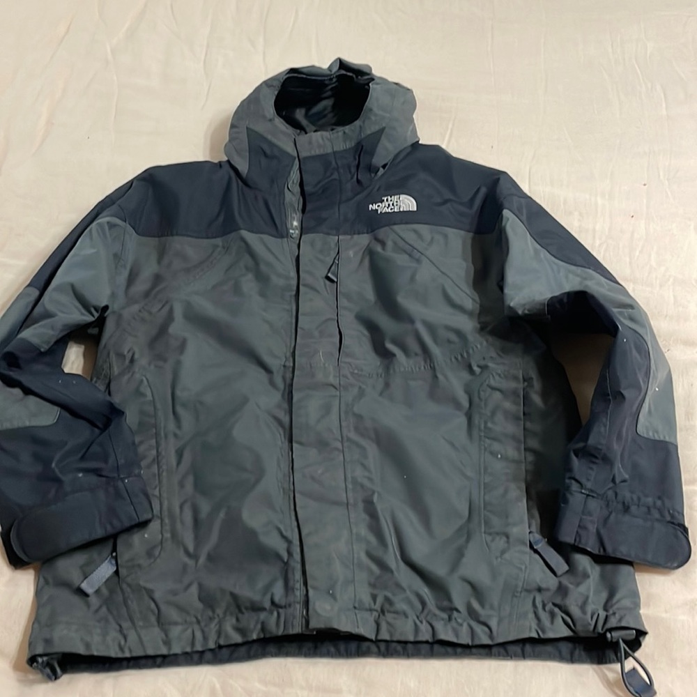 The North Face brand boys medium jacket with attached hood , fall winter